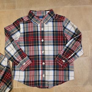 Old Navy Kids Plaid Button-Down Shirt - Red, Blue, White